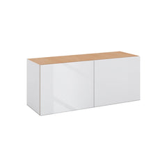 Modernform Cabinet Gloss White 36" W X 15" H X 12" D Double Door Wall Cabinet