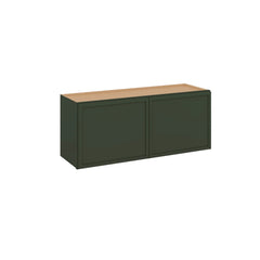 Modernform Cabinet Slim Sage Green 36" W X 15" H X 12" D Double Door Wall Cabinet
