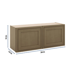 J&K Hazel H8 Double Door Wall Cabinet - 36" W x 15" H