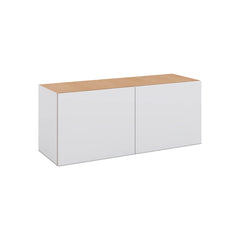 Modernform Cabinet Matte White 36" W X 15" H X 12" D Double Door Wall Cabinet