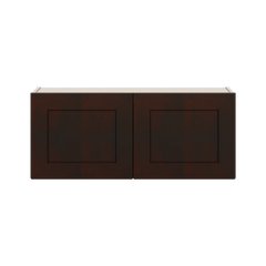 J&K Java Coffee S1 Double Door Wall Cabinet - 36" W x 15" H