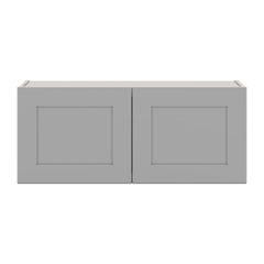 J&K Castle Grey S5 Double Door Wall Cabinet - 36" W x 15" H