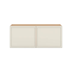 Modernform Cabinet Slim Dove White 36" W X 15" H X 12" D Double Door Wall Cabinet