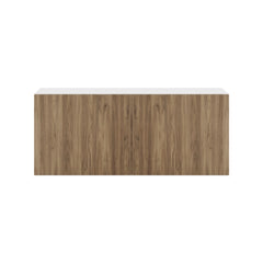 Modernform Cabinet Walnut 36" W X 15" H X 12" D Double Door Wall Cabinet