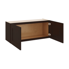 J&K Java Coffee S1 Double Door Wall Cabinet - 36" W x 15" H