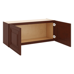 J&K Mahogany J5 Double Door Wall Cabinet - 36" W x 15" H
