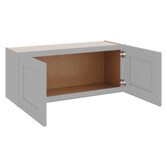 J&K Castle Grey S5 Double Door Wall Cabinet - 36" W x 15" H