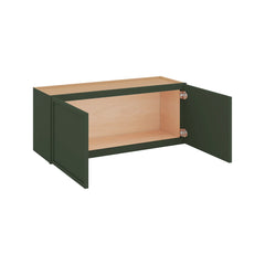 Modernform Cabinet Slim Sage Green 36" W X 15" H X 12" D Double Door Wall Cabinet