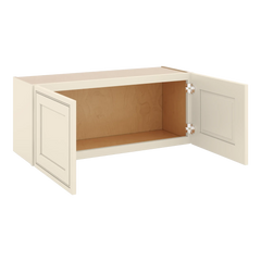 J&K Pearl Glazed H9 Double Door Wall Cabinet - 36" W x 15" H