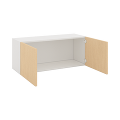 Modernform Cabinet Natural Oak 36" W X 15" H X 12" D Double Door Wall Cabinet