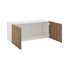 Modernform Cabinet Walnut 36" W X 15" H X 12" D Double Door Wall Cabinet