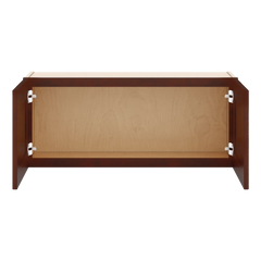 J&K Mahogany J5 Double Door Wall Cabinet - 36" W x 15" H