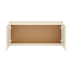 J&K Pearl Glazed H9 Double Door Wall Cabinet - 36" W x 15" H
