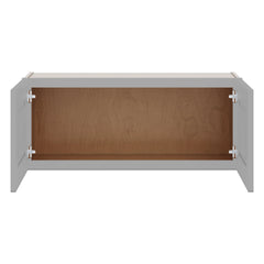 J&K Castle Grey S5 Double Door Wall Cabinet - 36" W x 15" H