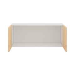 Modernform Cabinet Natural Oak 36" W X 15" H X 12" D Double Door Wall Cabinet