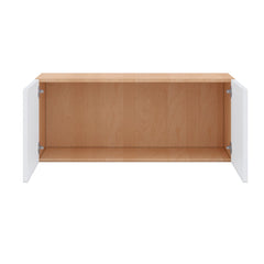Modernform Cabinet Matte White 36" W X 15" H X 12" D Double Door Wall Cabinet