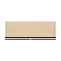 J&K Java Coffee S1 Double Door Wall Cabinet - 36" W x 15" H