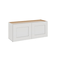 Modernform Cabinet White Shaker 36" W X 15" H X 12" D Double Door Wall Cabinet