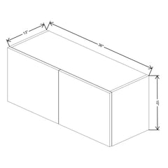 Fabuwood Ovela Catalina Nocce 1 36" W X 15" H X 13" D Double Door Wall Cabinet