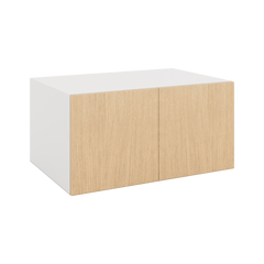 Modernform Cabinet Natural Oak 36" W X 18" H X 24" D Double Door Wall Cabinet