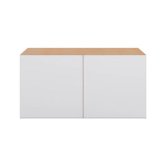 Modernform Cabinet Matte White 36" W X 18" H X 24" D Double Door Wall Cabinet