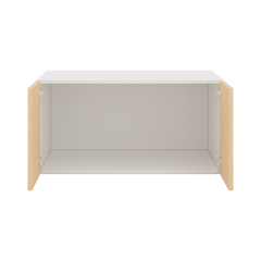 Modernform Cabinet Natural Oak 36" W X 18" H X 24" D Double Door Wall Cabinet