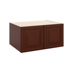 J&K Mahogany J5 Refrigerator Wall Cabinet - 36" W x 18" H x 27" D