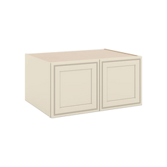 J&K Pearl Glazed H9 Refrigerator Wall Cabinet - 36" W x 18" H x 27" D