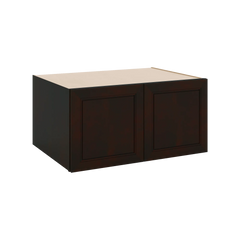 J&K Espresso K8 Refrigerator Wall Cabinet - 36" W x 18" H x 27" D