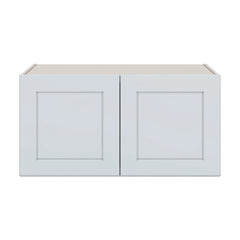J&K White Shaker S8 Refrigerator Wall Cabinet - 36" W x 18" H x 27" D