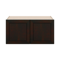 J&K Espresso K8 Refrigerator Wall Cabinet - 36" W x 18" H x 27" D