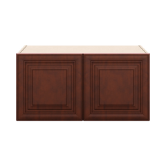 J&K Mahogany J5 Refrigerator Wall Cabinet - 36" W x 18" H x 27" D