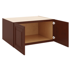 J&K Mahogany J5 Refrigerator Wall Cabinet - 36" W x 18" H x 27" D