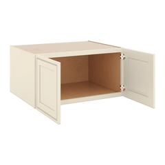 J&K Pearl Glazed H9 Refrigerator Wall Cabinet - 36" W x 18" H x 27" D