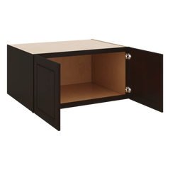 J&K Espresso K8 Refrigerator Wall Cabinet - 36" W x 18" H x 27" D