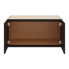 J&K Espresso K8 Refrigerator Wall Cabinet - 36" W x 18" H x 27" D