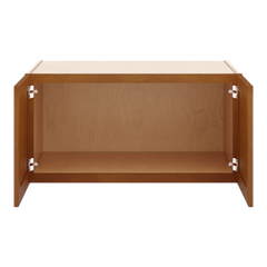 J&K Mocha Glazed K10 Refrigerator Wall Cabinet - 36" W x 18" H x 27" D