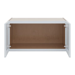 J&K White Shaker S8 Refrigerator Wall Cabinet - 36" W x 18" H x 27" D