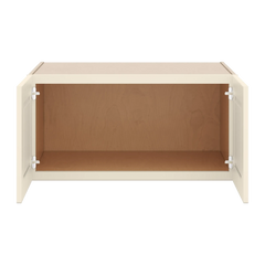 J&K Pearl Glazed H9 Refrigerator Wall Cabinet - 36" W x 18" H x 27" D