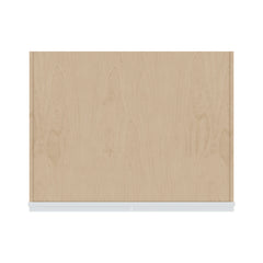 J&K White Shaker S8 Refrigerator Wall Cabinet - 36" W x 18" H x 27" D