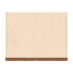 J&K Mocha Glazed K10 Refrigerator Wall Cabinet - 36" W x 18" H x 27" D