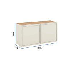 Modernform Cabinet Slim Dove White 36" W X 18" H X 12" D Double Door Wall Cabinet