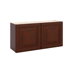 J&K Mahogany J5 Double Door Wall Cabinet - 36" W x 18" H