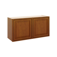 J&K Mocha Glazed K10 Double Door Wall Cabinet - 36" W x 18" H