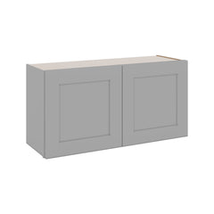 J&K Castle Grey S5 Double Door Wall Cabinet - 36" W x 18" H
