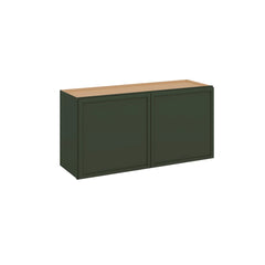 Modernform Cabinet Slim Sage Green 36" W X 18" H X 12" D Double Door Wall Cabinet