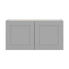 J&K Castle Grey S5 Double Door Wall Cabinet - 36" W x 18" H