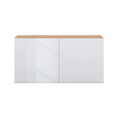 Modernform Cabinet Gloss White 36" W X 18" H X 12" D Double Door Wall Cabinet