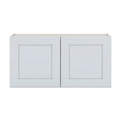 J&K White Shaker S8 Double Door Wall Cabinet - 36" W x 18" H