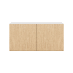 Modernform Cabinet Natural Oak 36" W X 18" H X 12" D Double Door Wall Cabinet